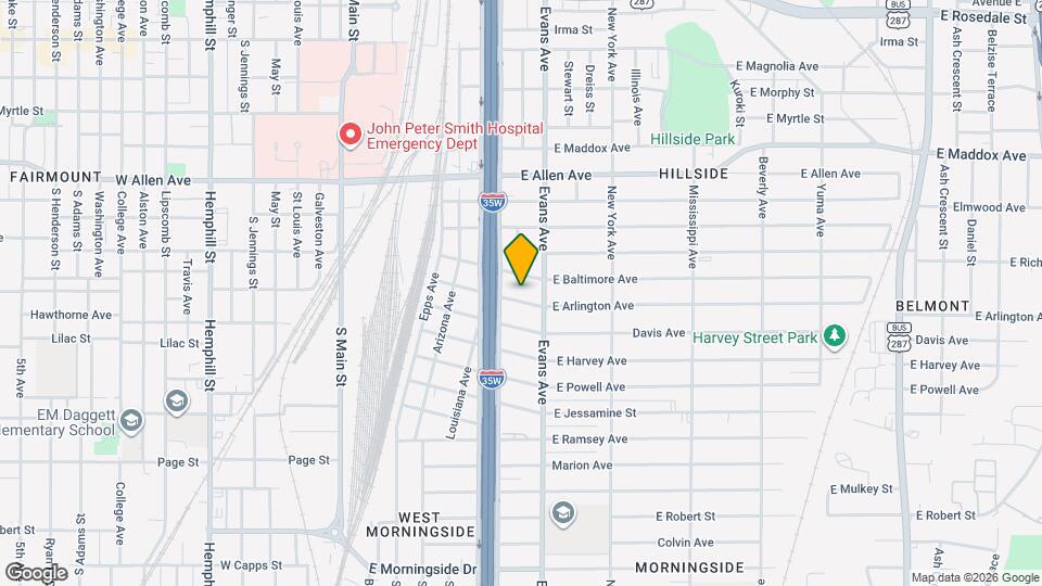 829 E Arlington Ave Mapa y Detalles de la Ubicación