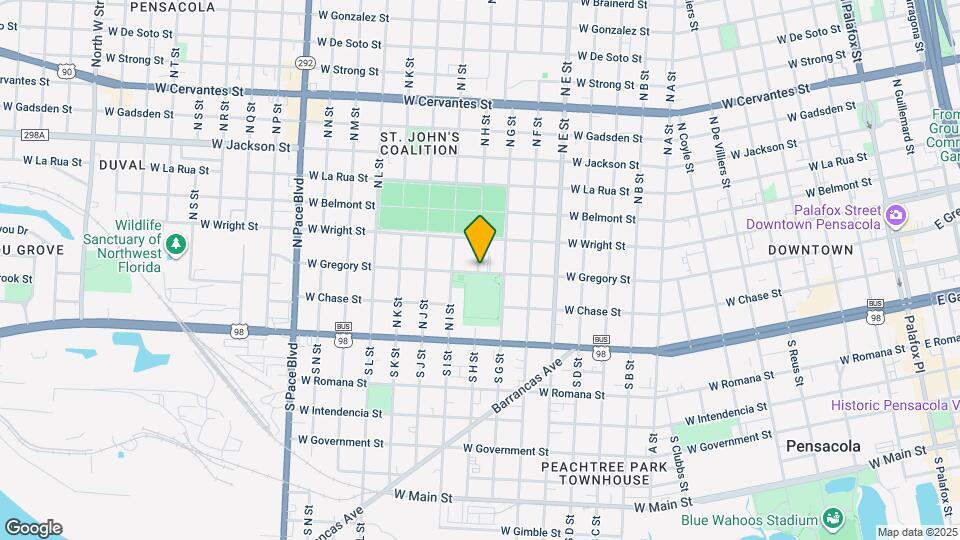 100 N H St Map and Location Details