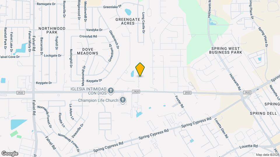 YardHomes Spring West Map and Location Details