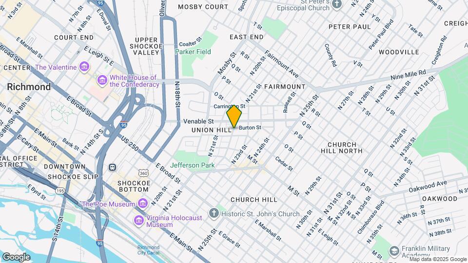 809 N 22nd St Map and Location Details