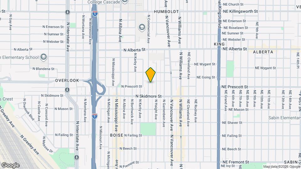 4512 N Commercial Ave Map and Location Details