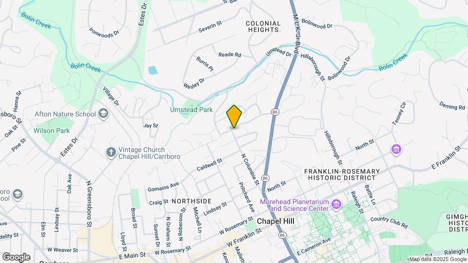 700 N Columbia St Map and Location Details