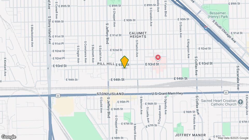 9319 S Clyde Ave Map and Location Details