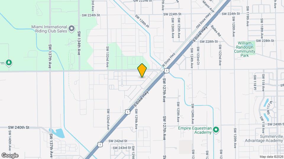12871 SW 233rd St Map and Location Details