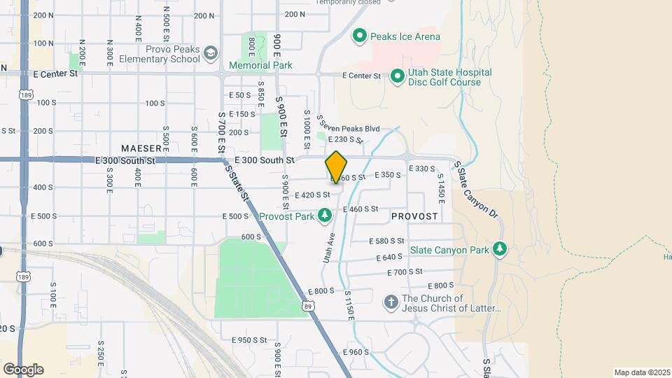 1101 E 420 S St Map and Location Details