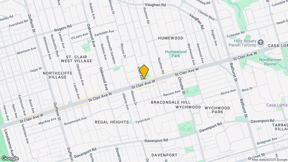 820 St Clair Ave W Map and Location Details