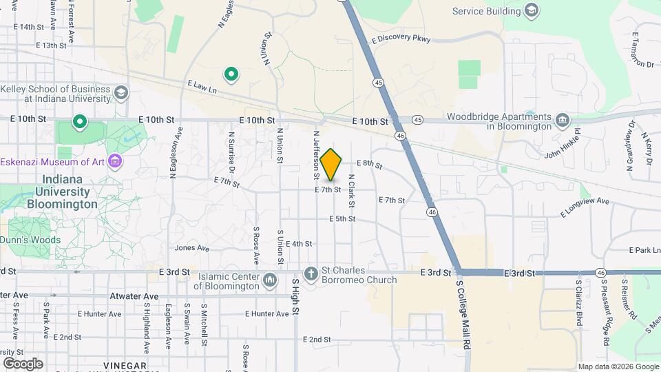 2221 E 7th St Map and Location Details