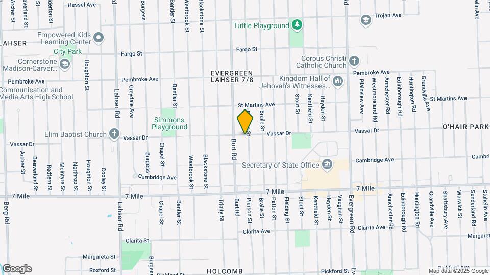 19375 Pierson St Map and Location Details