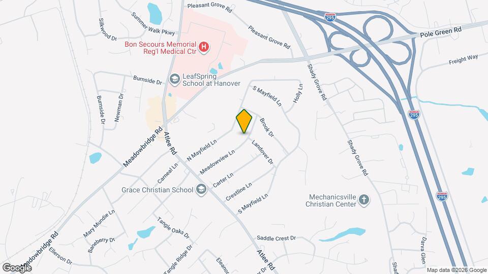 8188 Meadowview Ln Map and Location Details