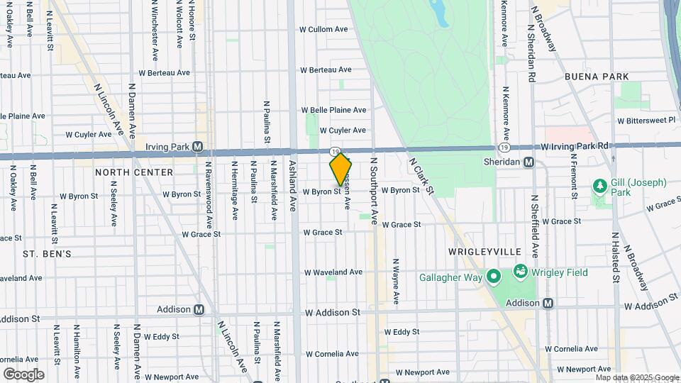 1448 W Byron St Map and Location Details