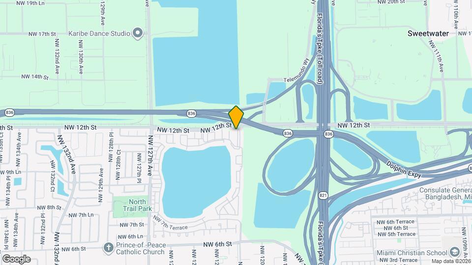1186 NW 123rd Ct Map and Location Details