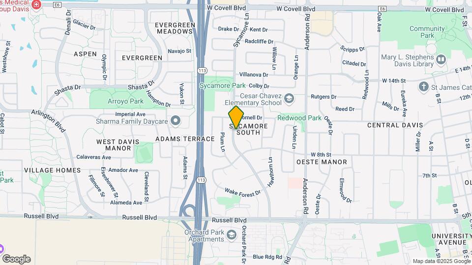 906 Sycamore Ln Map and Location Details
