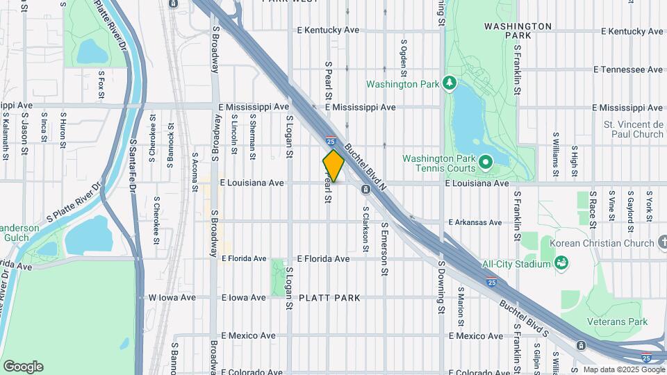 1304 S Pearl St-Unit -Apt 2 Map and Location Details