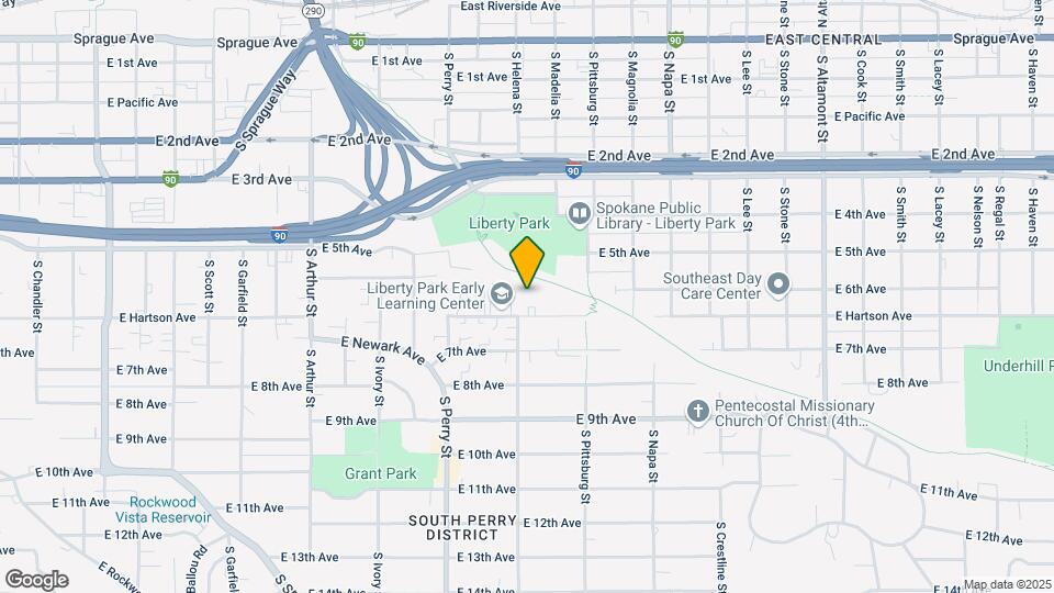 1605 E Hartson Ave Map and Location Details