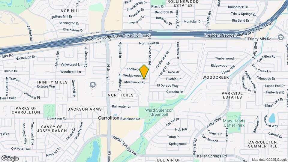 2029 Greenwood Rd Map and Location Details
