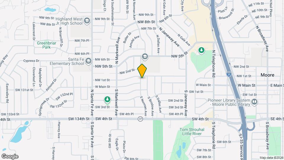 106 N Norman Ave Mapa y Detalles de la Ubicación