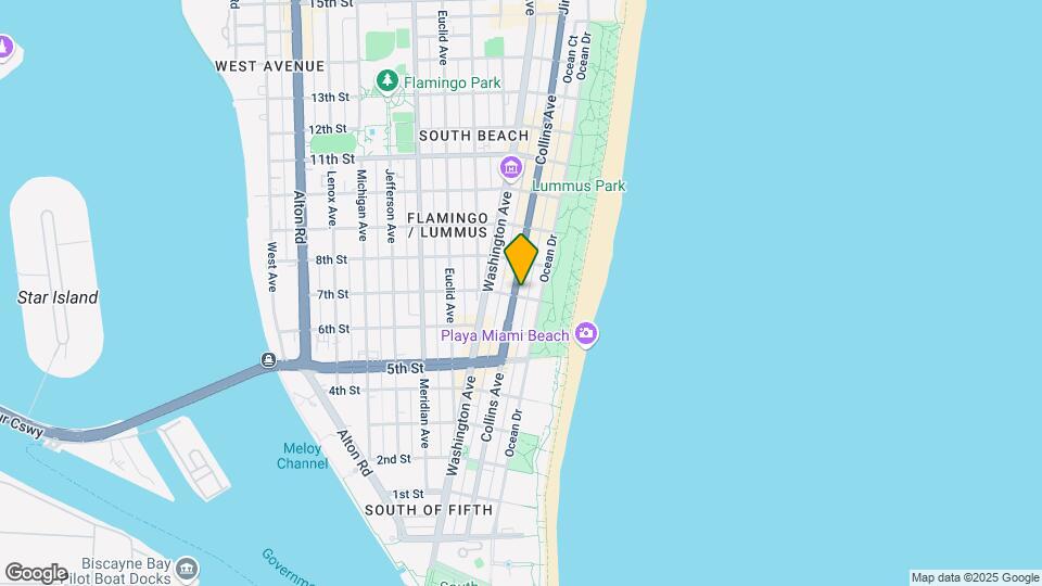 701 Collins Ave Map and Location Details