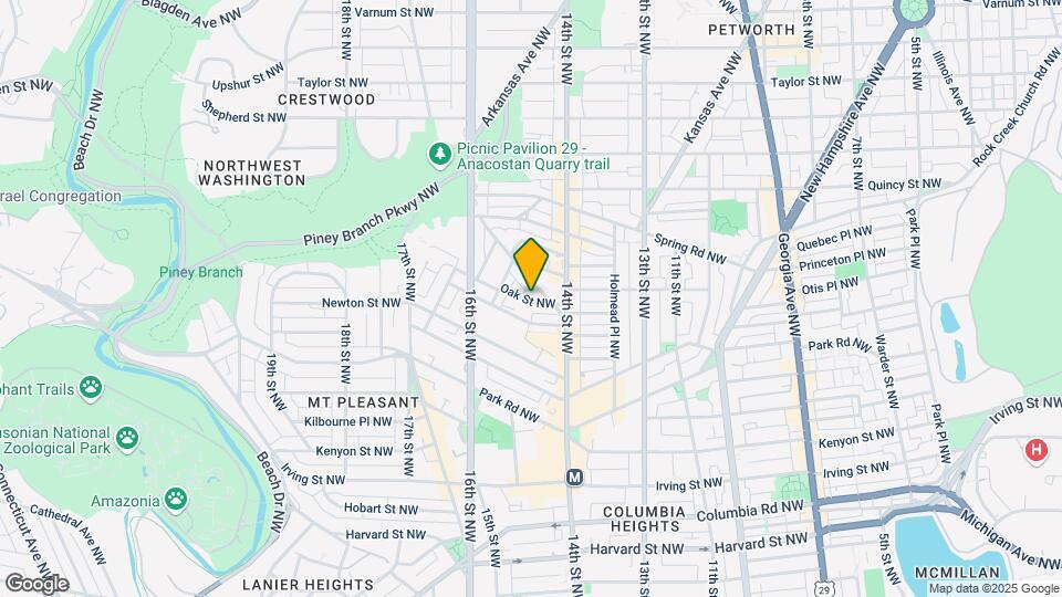 1415 Oak St NW Map and Location Details