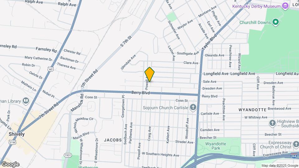 3449 Powell Ave Map and Location Details