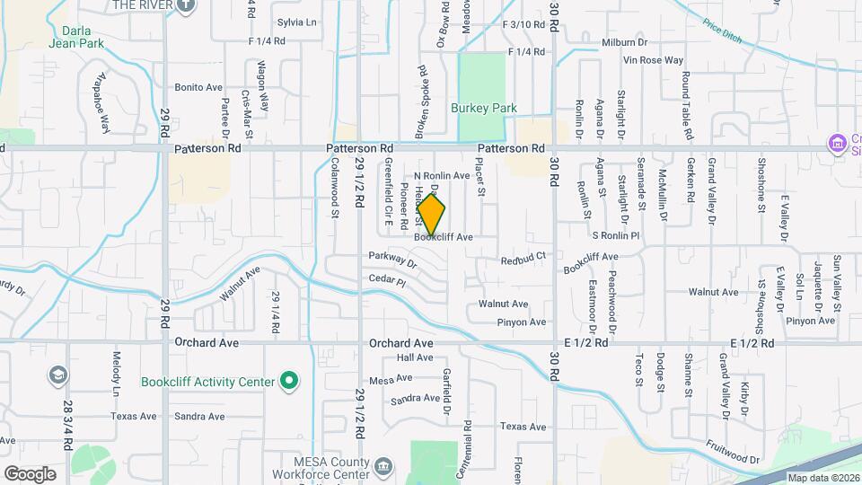 2963 Bookcliff Ave Map and Location Details