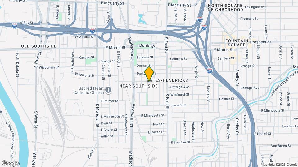 1407 S Alabama St Map and Location Details