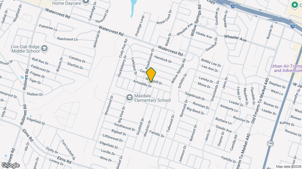 2505 Armadillo Dr Map and Location Details