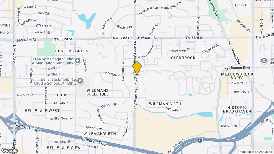 5916 N Pennsylvania Ave Map and Location Details