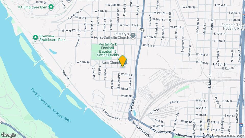 1121 Franklin St Map and Location Details