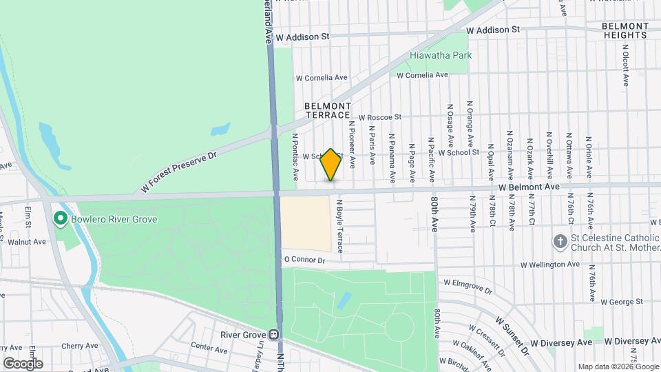 8236 W Belmont Ave Map and Location Details