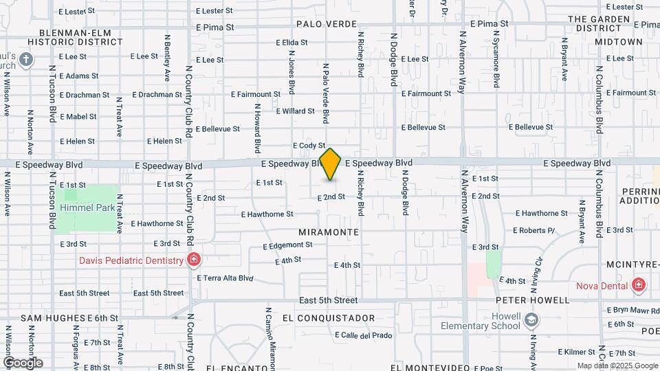 1017-1021 N Palo Verde Blvd Map and Location Details