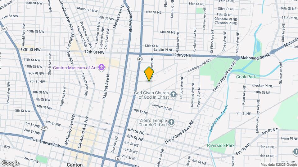 1015 Spring Ave NE Map and Location Details