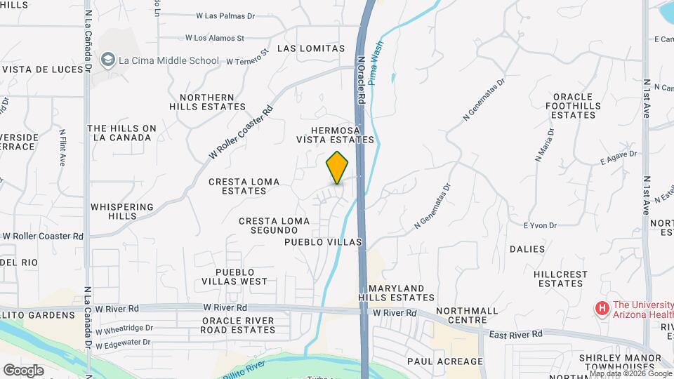 5277 N Tigua Dr Map and Location Details