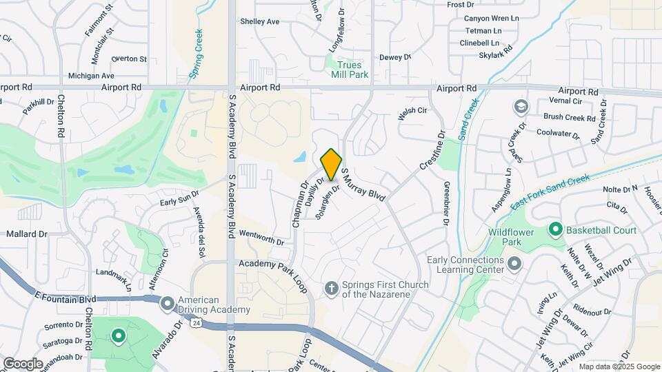 4280 Solarglen Dr Map and Location Details