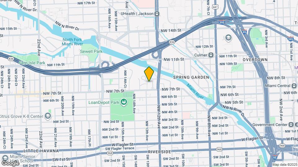747 NW 13th Ave Map and Location Details