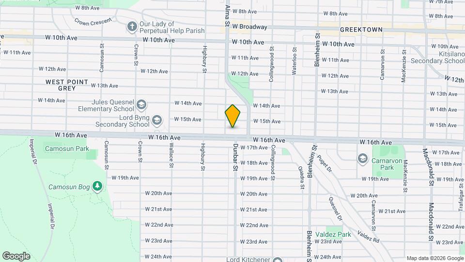 3663 W 16th Ave Map and Location Details