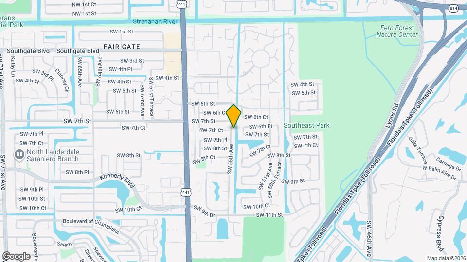 750 SW 55th Ave Map and Location Details