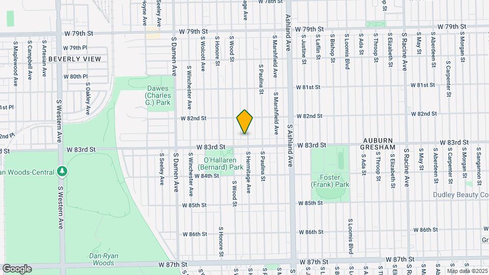 8240 S Hermitage Ave Map and Location Details