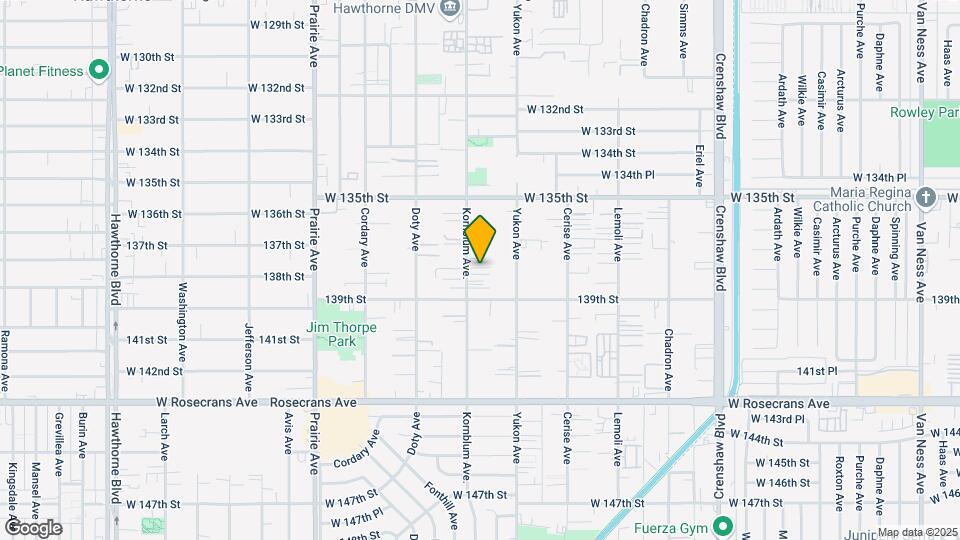 13714 Kornblum Ave Map and Location Details