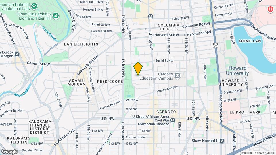 1447 Chapin St NW Map and Location Details