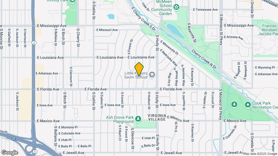 1430 S Grape St Map and Location Details