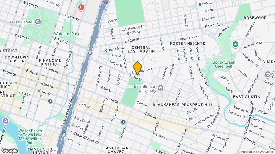 1410 E 11th St Map and Location Details