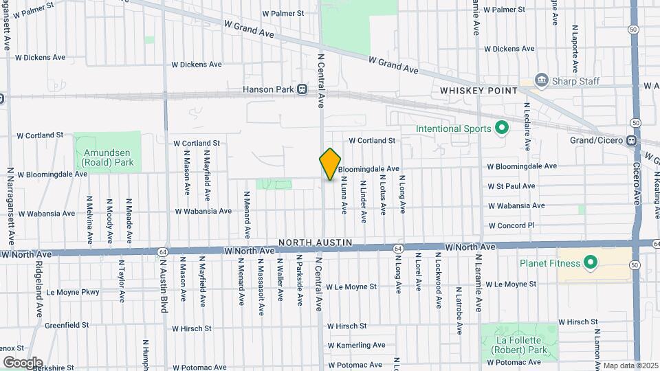 1737 N Central Ave Map and Location Details