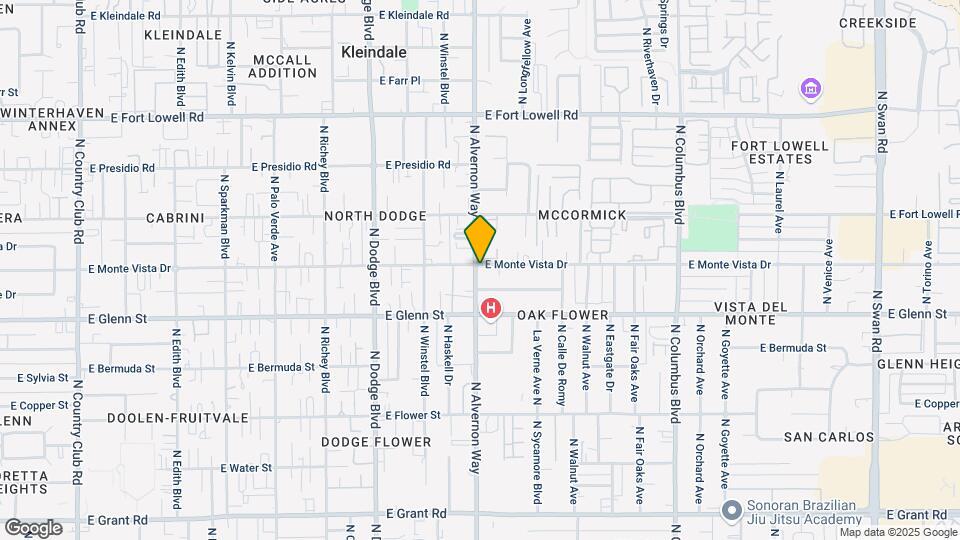 2858 N Alvernon Way Map and Location Details