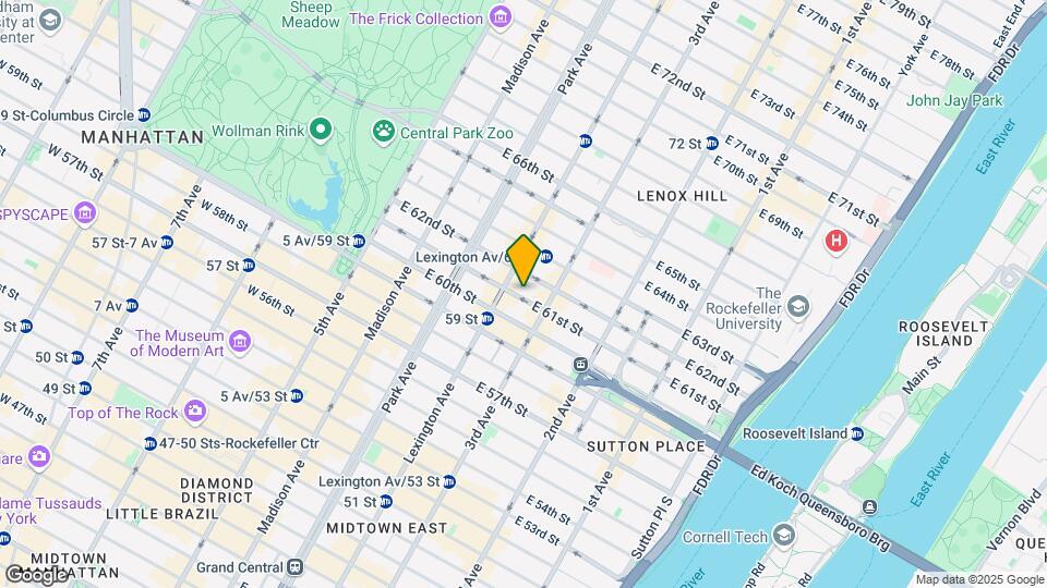 153-157 E 61st St Map and Location Details