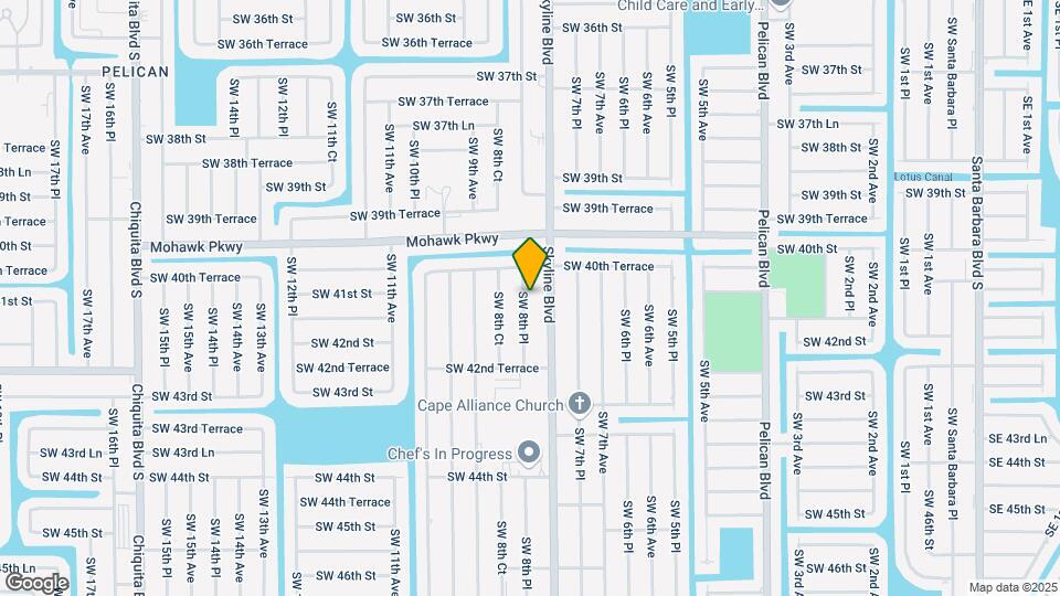 4035 SW 8th Pl Map and Location Details