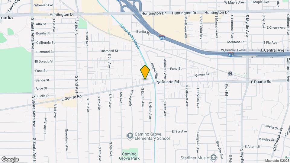 731 W Duarte Rd Map and Location Details