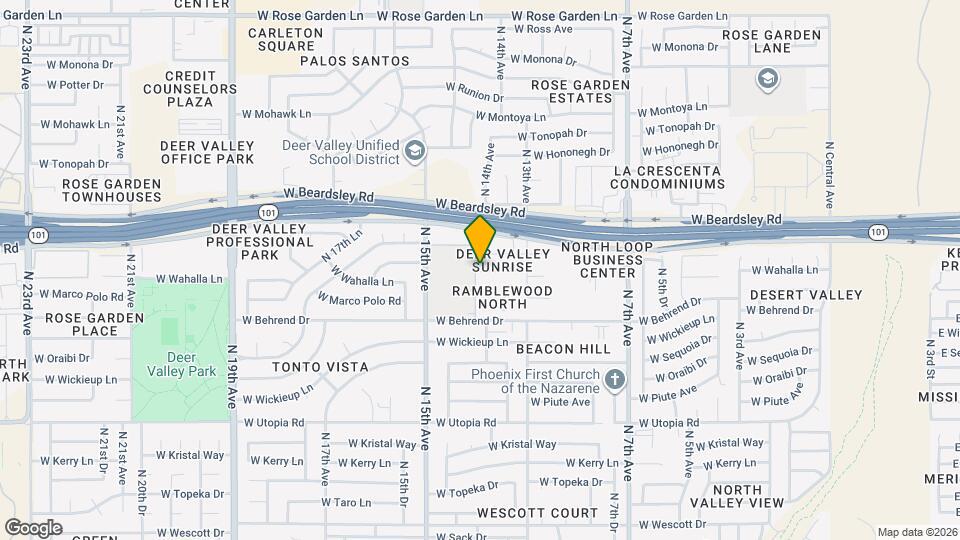 20002 N 14th Ave Mapa y Detalles de la Ubicación