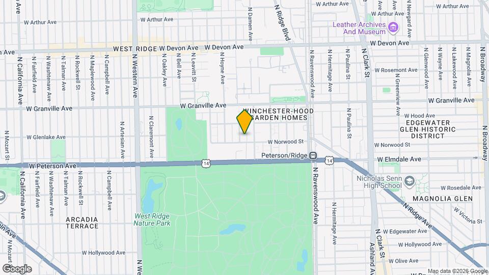 6103 N Seeley Ave Mapa y Detalles de la Ubicación