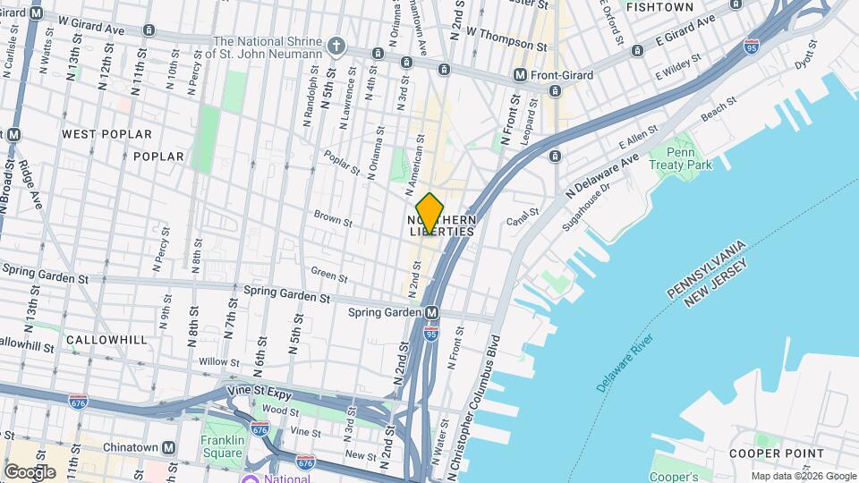 809 N 2nd St, Unit 2nd floor Map and Location Details