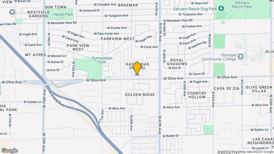 6841 W Olive Ave Map and Location Details